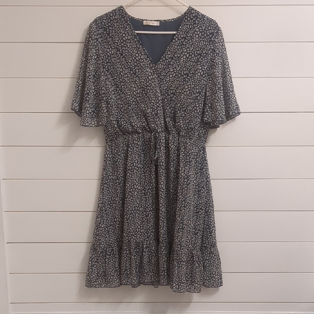 Floral Print V-Neck Dress
